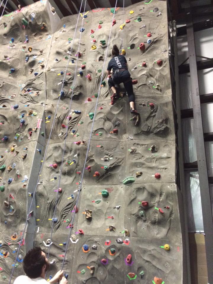 Thanks to Kim and Adrianne for organizing the climbing wall last night!